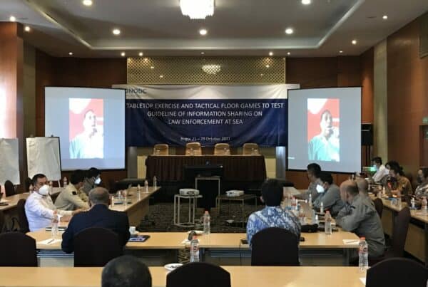 Tindaklanjuti Upaya Penegakan Hukum di Laut, Kemenko Marves dan UNODC Gelar Rangkaian Uji Coba SOP Berbagi Data dan Informasi dalam Rangka Penegakan Hukum di Laut IMG 9394