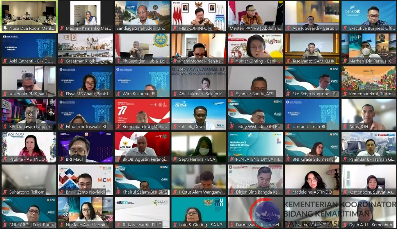 Persiapkan Launching BBWI 2023, Menko Luhut: Harus Kolaborasi dan Berpikir Out of the Box