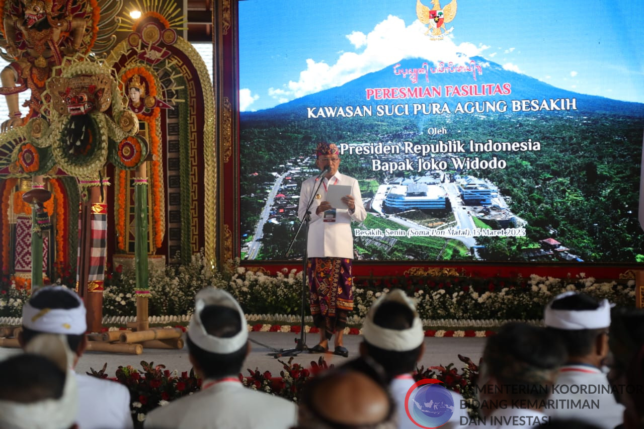 Menko Marves Mendampingi Pak Presiden RI Dalam Kegiatan Peresmian ...