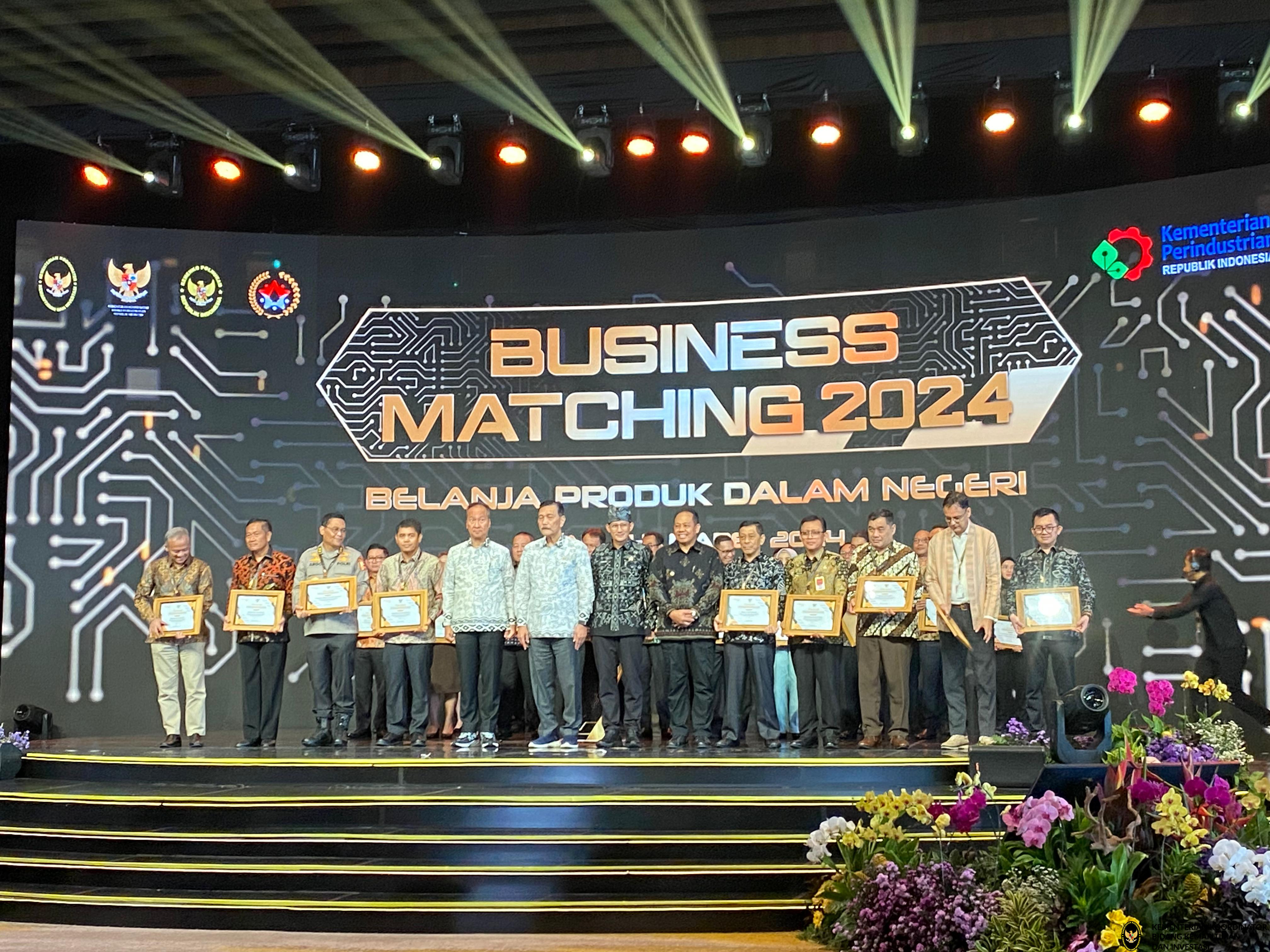 Hadiri Business Matching 2024, Menko Luhut Tekankan Pentingnya Penggunaan PDN