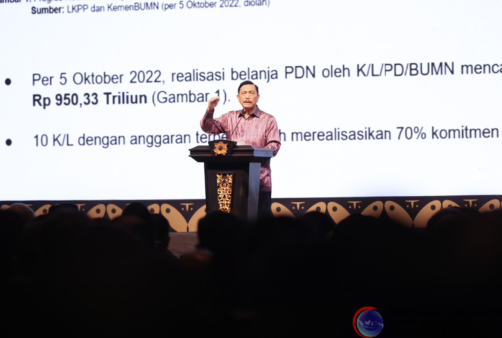 Menko Luhut: Kita Perlu Akselerasi Komitmen Pembelian dan Penggunaan Produk Dalam Negeri