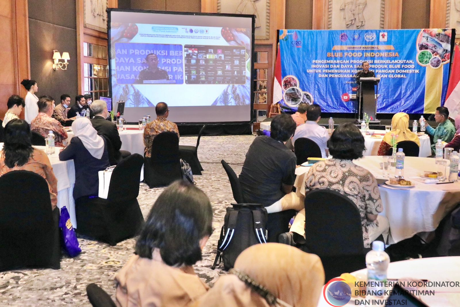 Kemenko Marves Perkuat Kolaborasi dan Sinergitas Pengembangan Pangan Biru melalui Seminar Nasional bertajuk Blue Food Indonesia