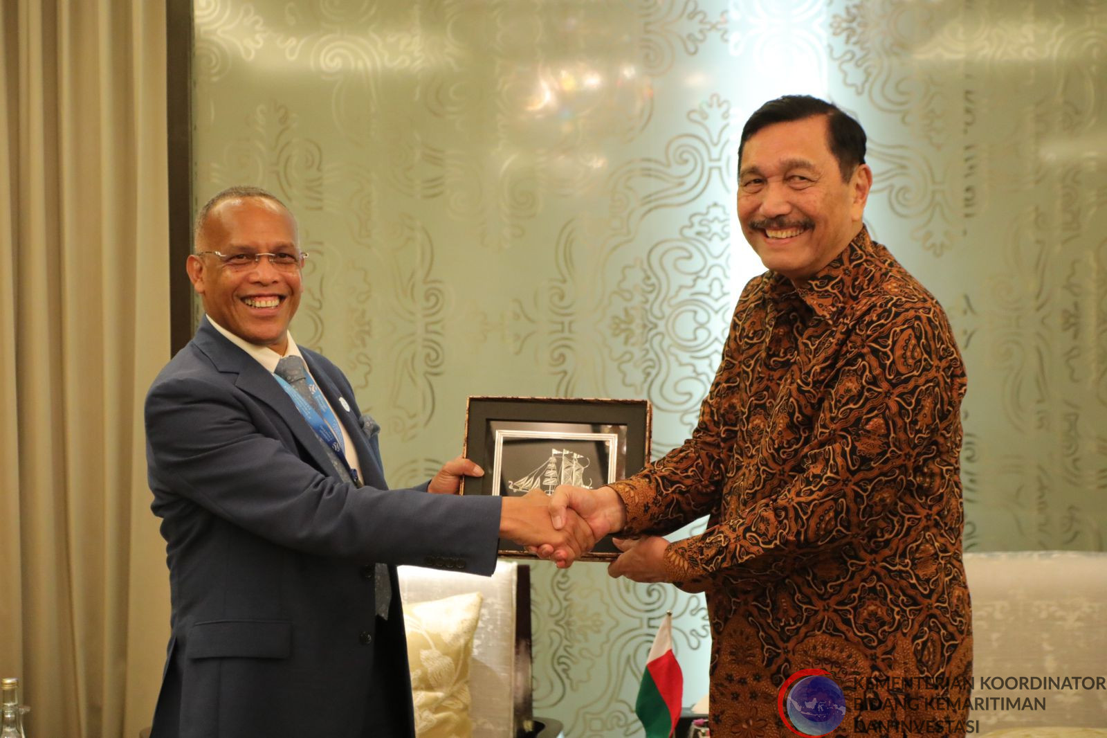 Bersama Menteri Madagaskar, Menko Luhut Bahas Wilayah Perairan Strategis