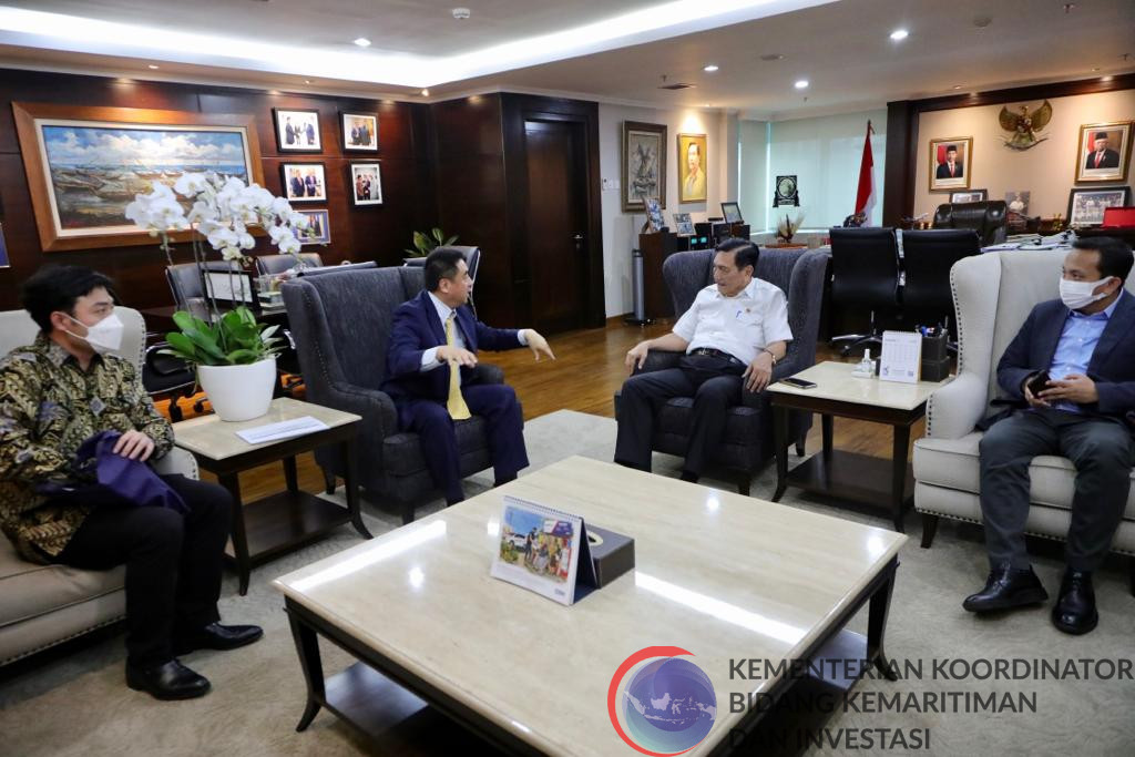 Menko Luhut Meeting w/ Mr. Chen Junwei (Co-Head Corporate Planning & General Manager of International Business Development, CATL-HQ)