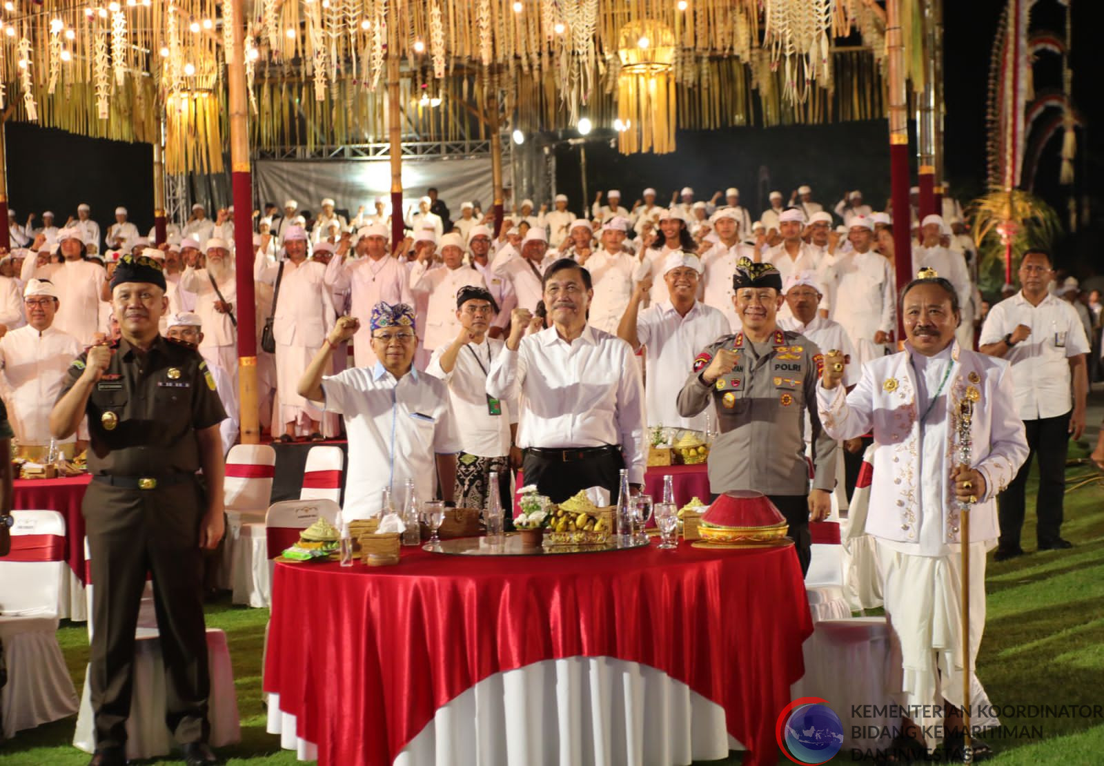 Dokumentasi tambahan kegiatan doa bersama untuk G20 mendatang sebagai kegiatan akhir Menko Marves di Bali, Rabu (26-10-2022)