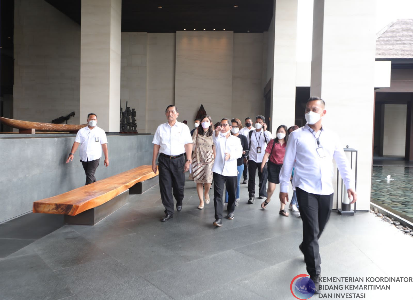 Dokumentasi Menko melakukan Peninjauan Apurva (Infrastruktur Dasar, Bamboo Dome, Putaran Samabe) di Bali, Rabu (26-10-2022)