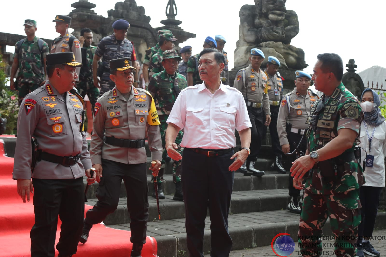 Menko Marves menghadiri apel persiapan pasukan pengamanan G20 Indonesia (07-11-2022)