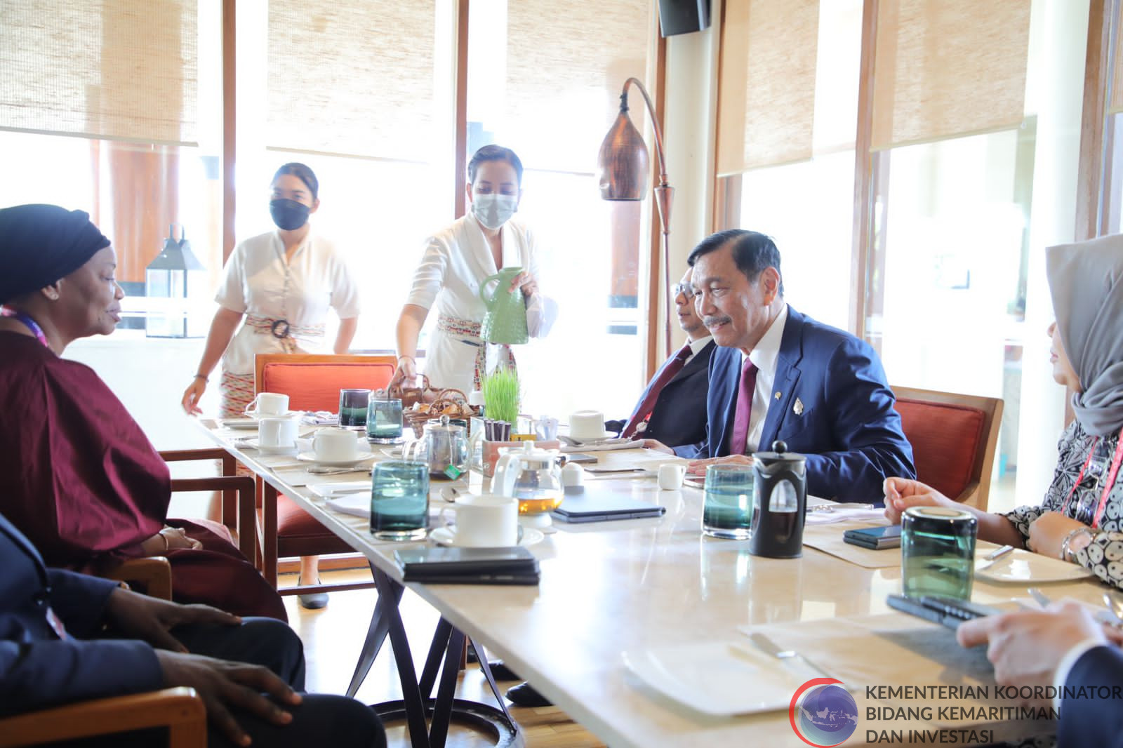 Breakfast dengan minister eve dan minister paluku di samabe