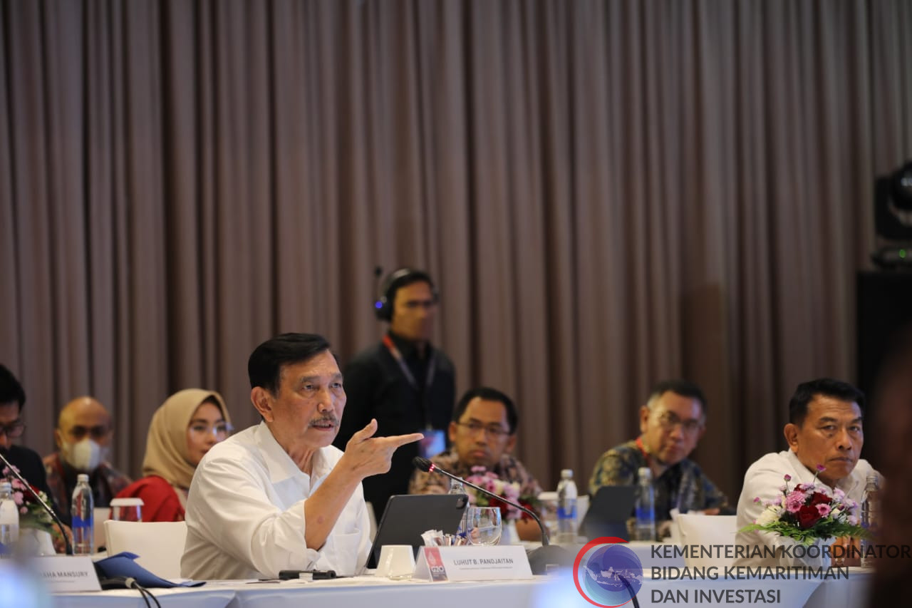 Menko Luhut dengan beberapa delegasi dari negara Afrika