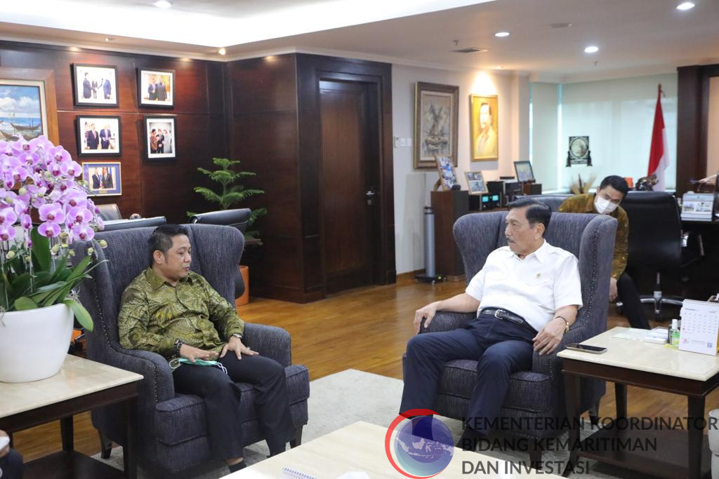 Menko Luhut meeting dengan Dr. Rizal E. Halim (Kepala Badan Perlindungan Konsumen Nasional).