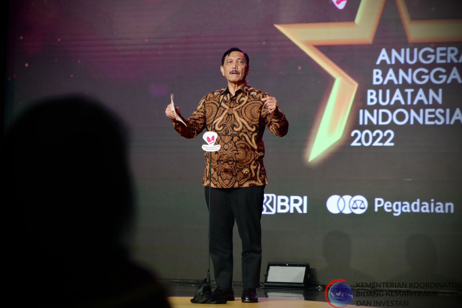 Menko Luhut menghadiri Anugerah Bangga Buatan Indonesia