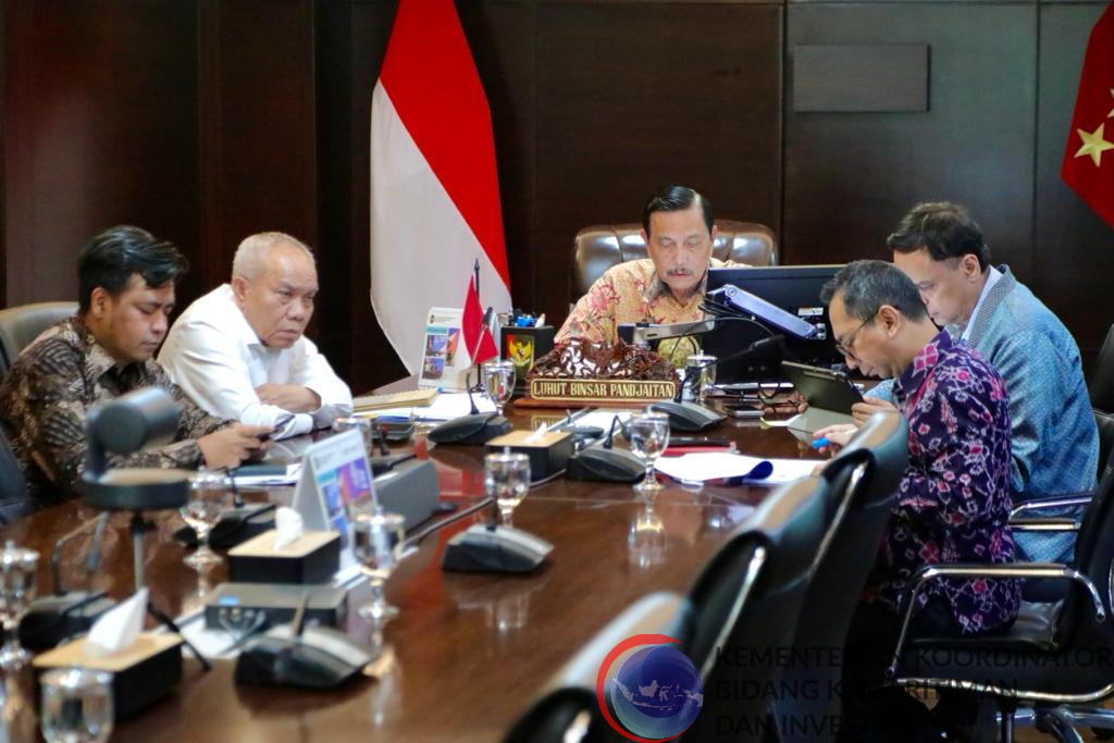 Menko Luhut Pimpin Rapat Koordinasi Penerapan Sistem E-Government Lingkup Kemenko Marves Pada Tujuh Kementerian/Lembaga