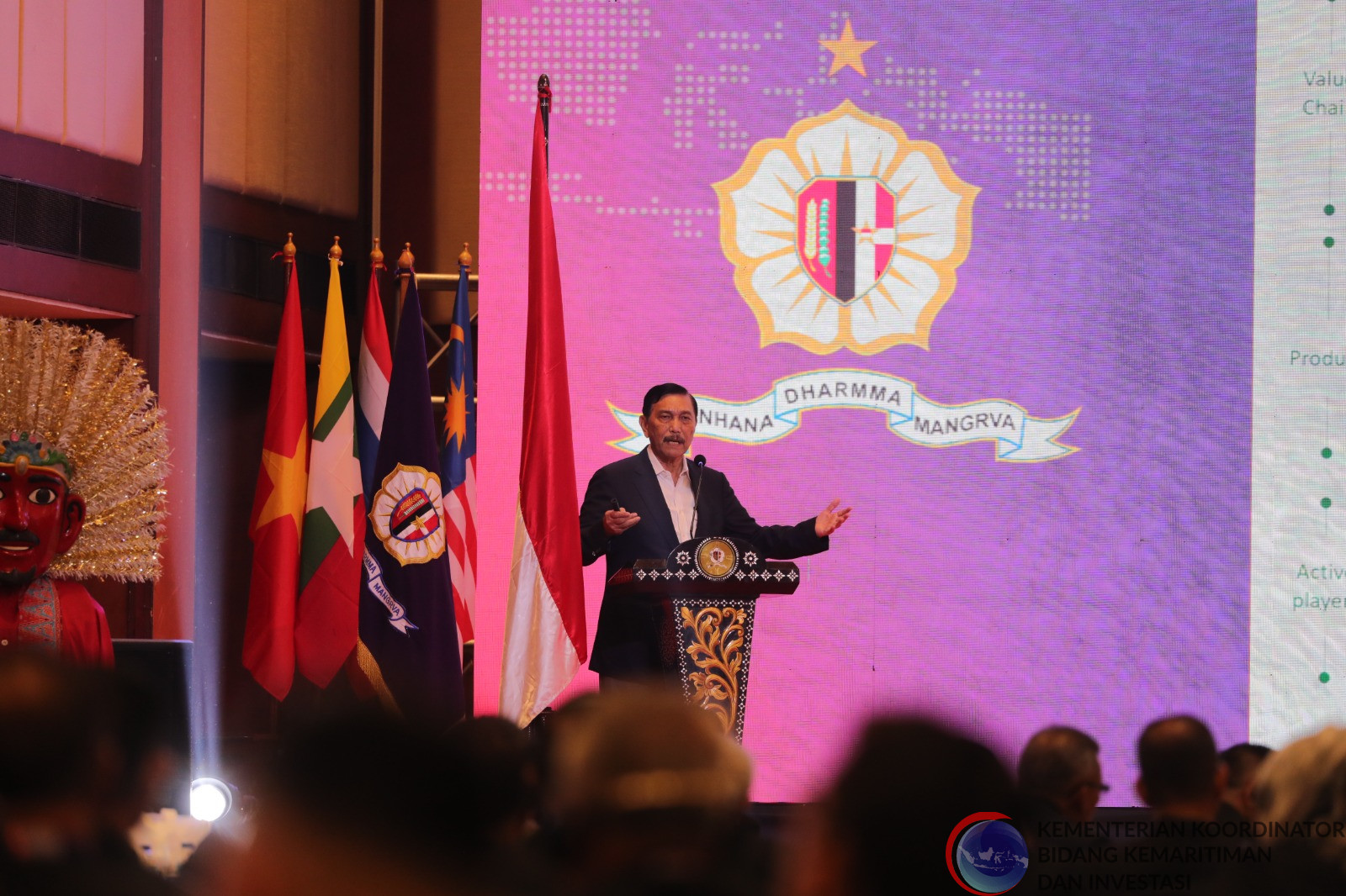 Menko Luhut Bahas Pentingnya Konektivitas Maritim di Jakarta Geopolitical Forum 2023