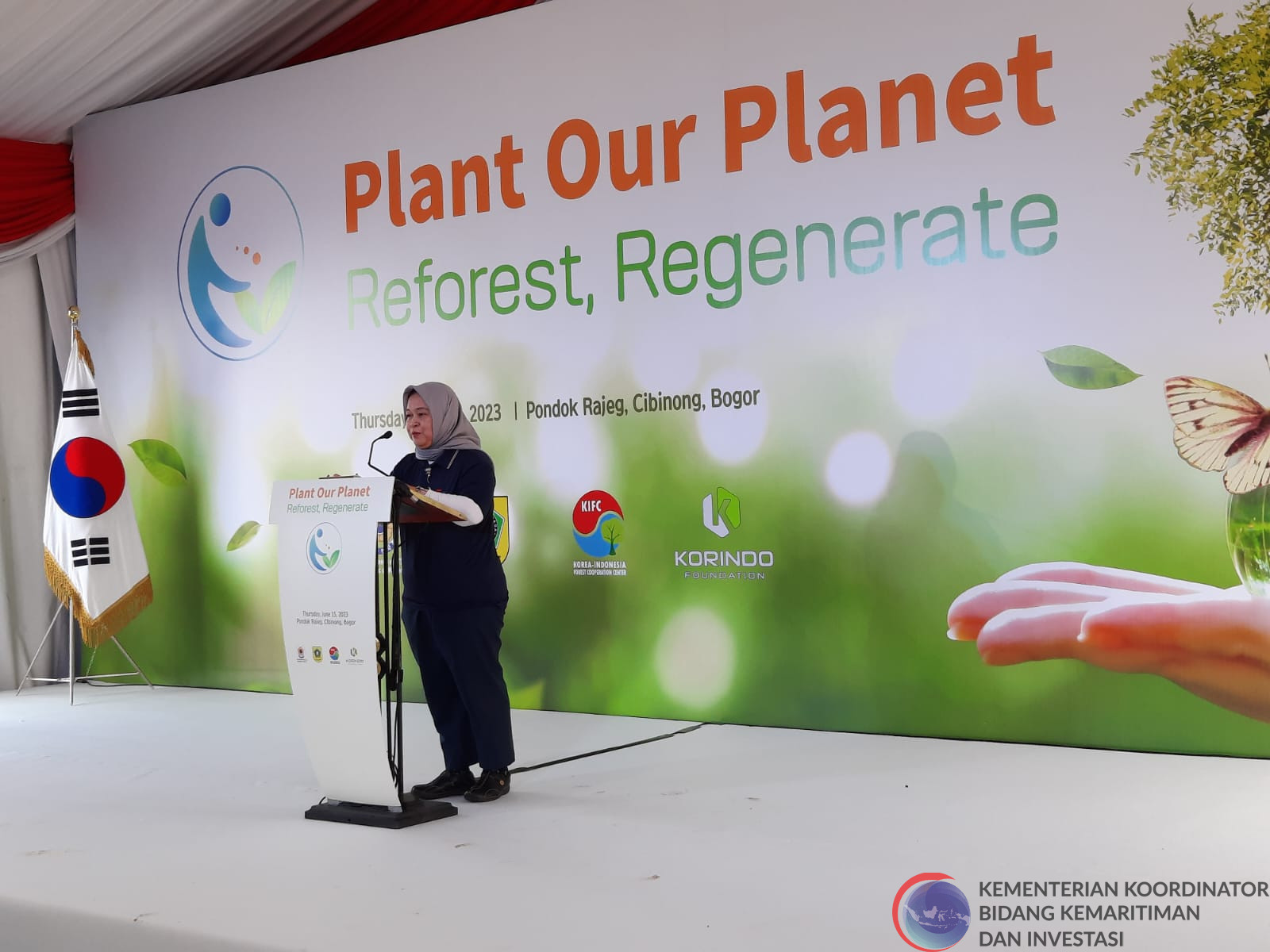 Hadiri Kick-off Event under the Global Project “Plant Our Planet”, Pemerintah Indonesia Tegaskan Komitmennya dalam FOLU Net Sink 2023