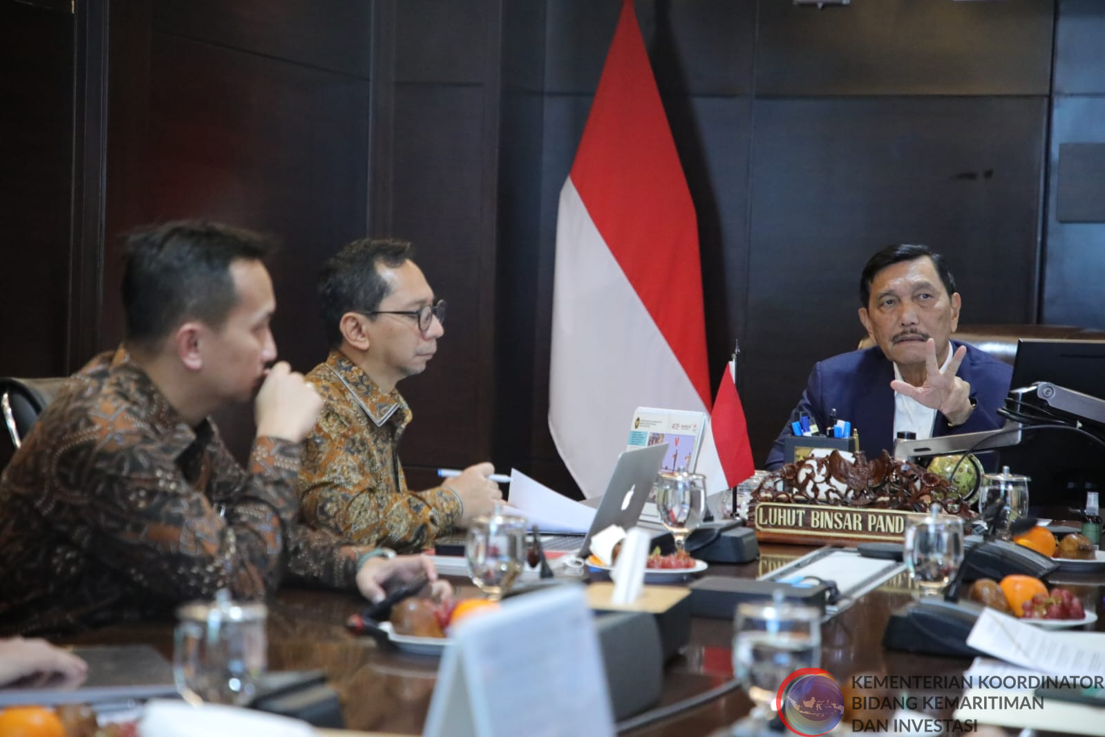 Menko Marves Rakor Pembahasan Indo-Pacific Economic Framework (IPEF)