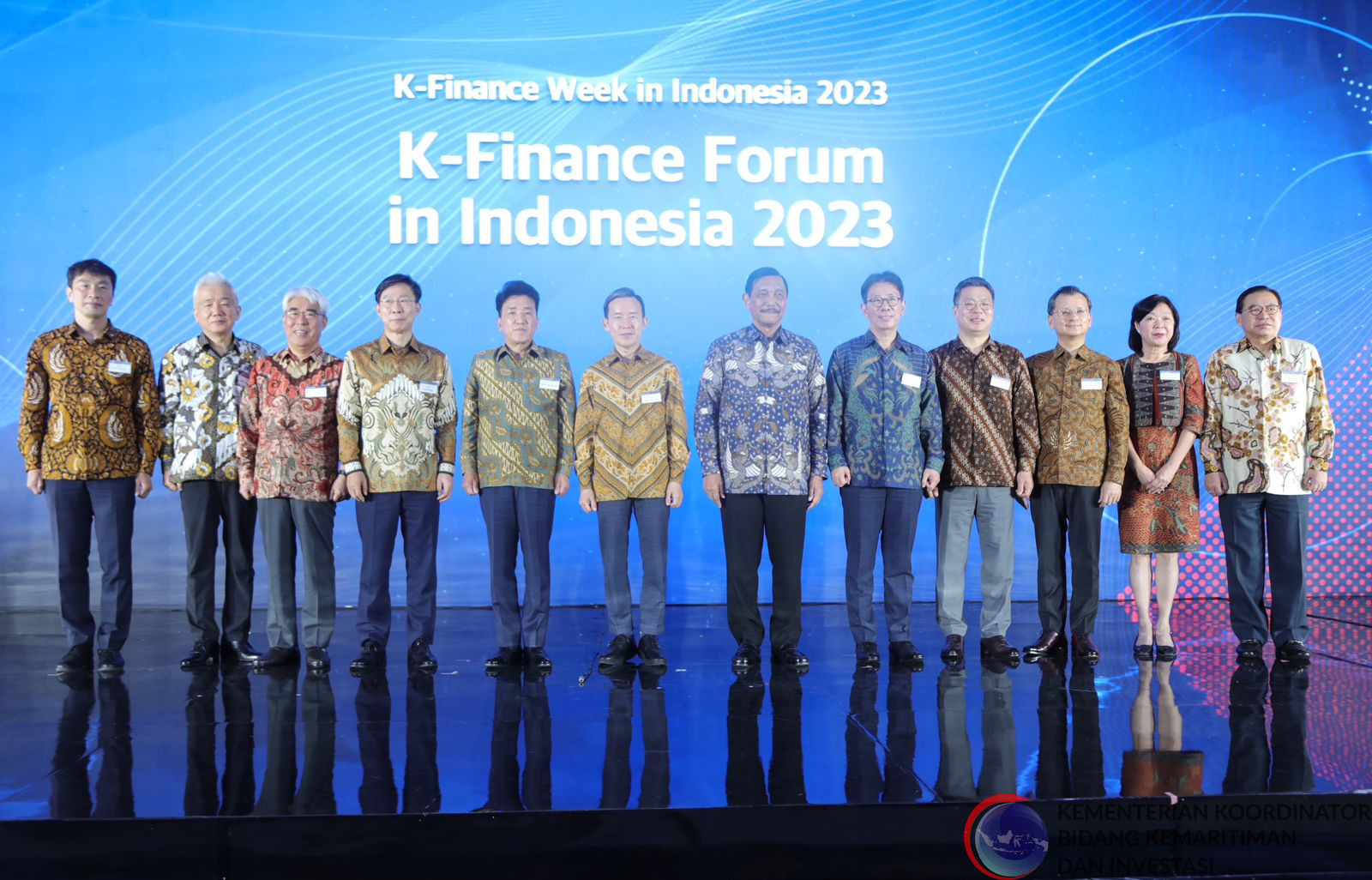 Menko Marves Menjadi Pembicara pada acara K-Finance Forum in Indonesia 2023