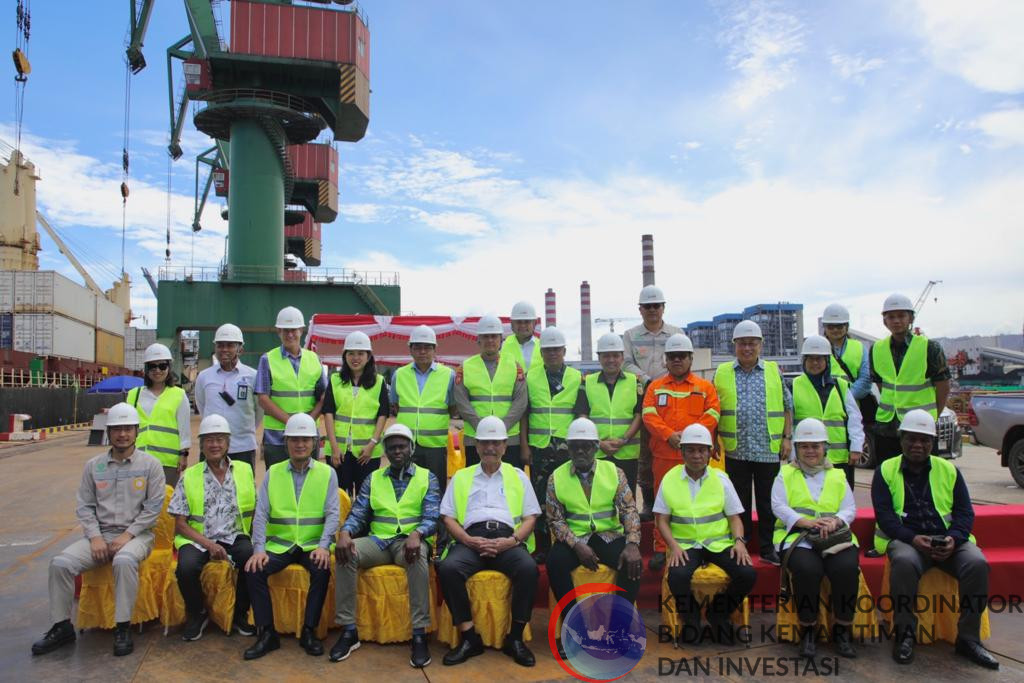 Menko Luhut B Pandjaitan bersama Delegasi Kongo Melakukan Kunjungan ke Pelabuhan PT.IWIP