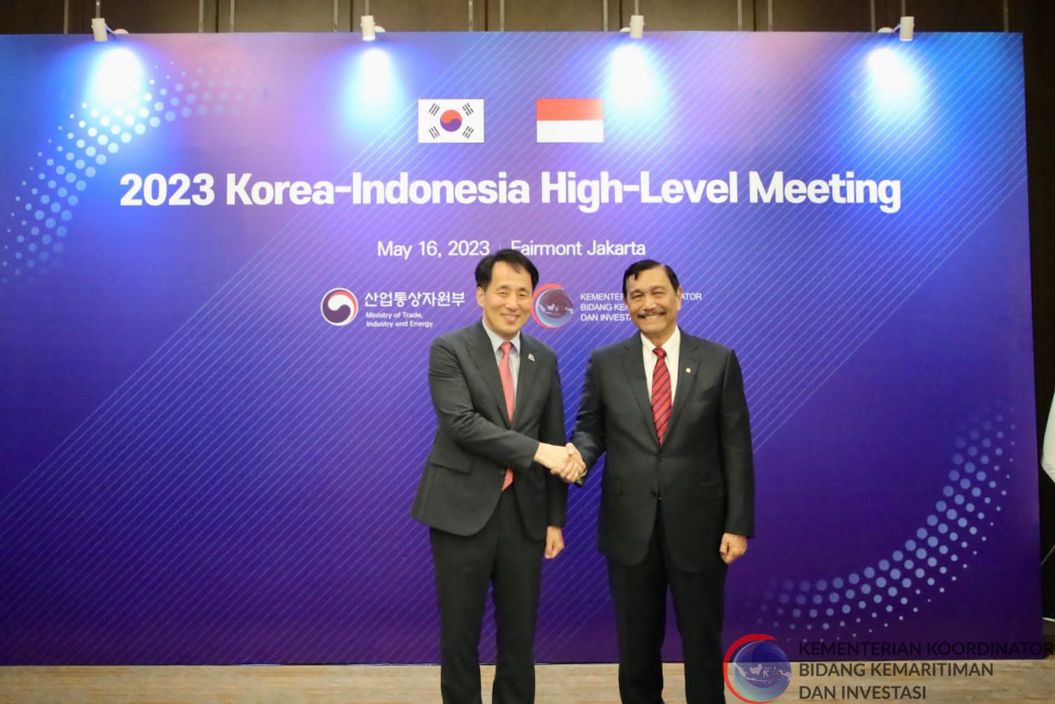 Meeting w Vice Minister MOTIE of the Republic of Korea di Hotel Fairmont