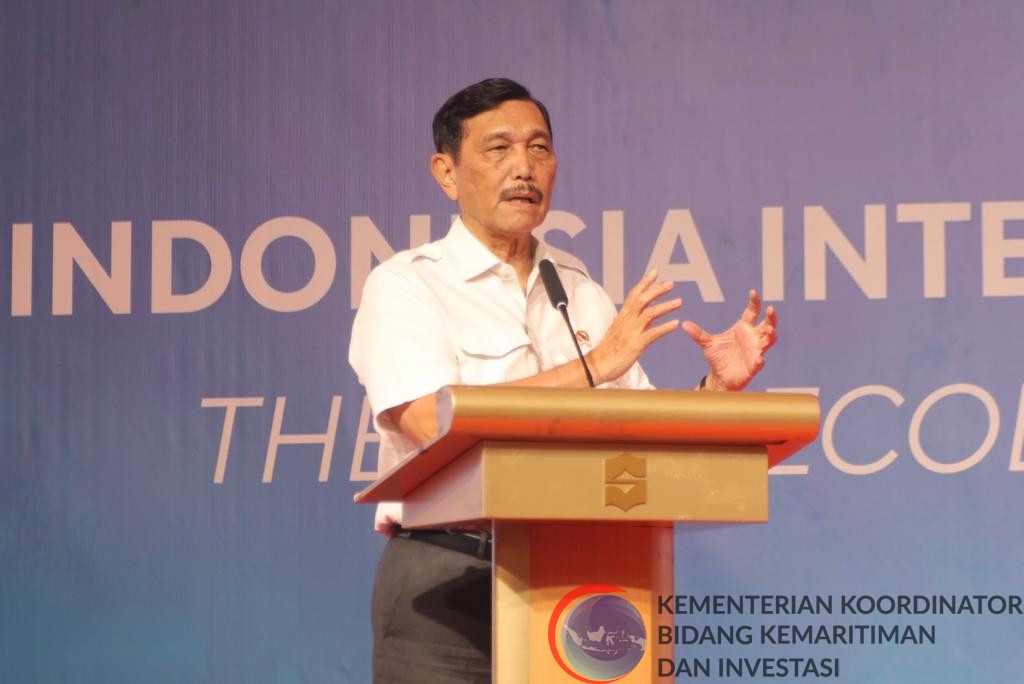 Menko Marves Luhut Binsar Pandjaitan Menghadiri  Acara The Indonesia International Nickel and Cobalt Industry Chain Summit