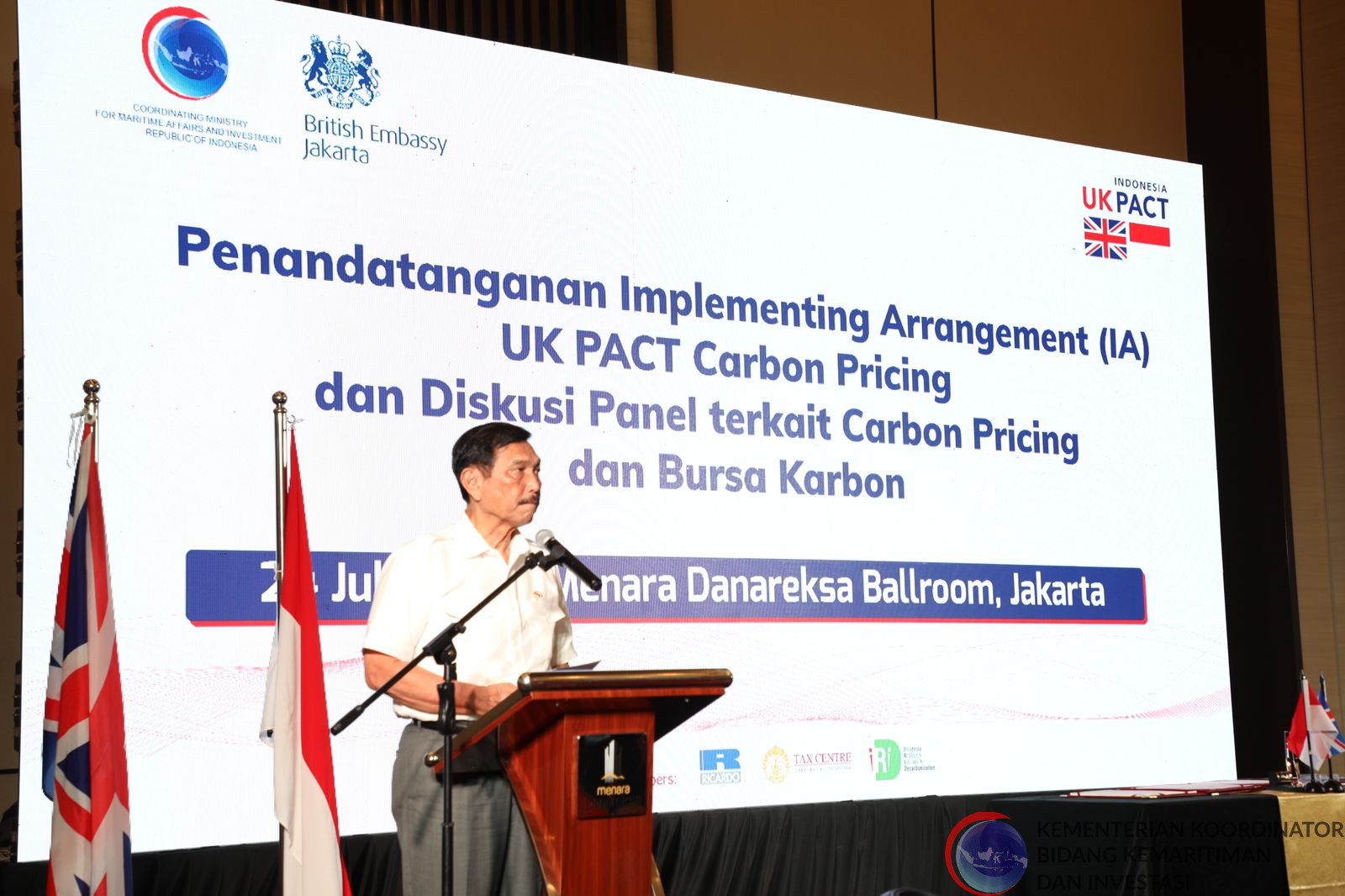 Bahas Nilai Ekonomi Karbon, Indonesia - Inggris Tandatangani IA on UK-PACT 