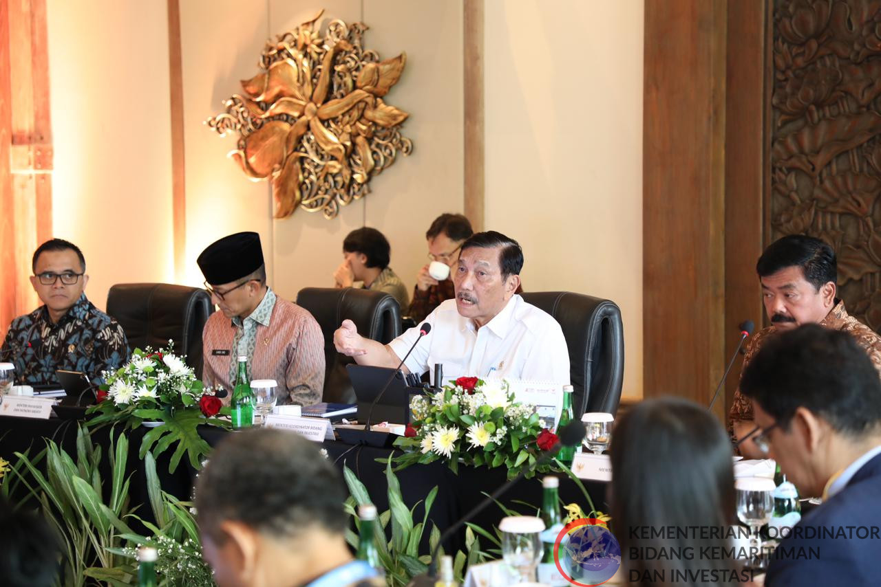 Menko Luhut Pimpin Rapat Koordinasi Nasional Pengembangan 5 DPSP Semester I Tahun 2023