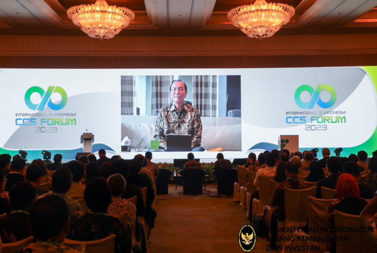 Buka IICCS Forum 2023, Menko Luhut Bahas Potensi Emisi Karbon di Indonesia Melalui CCS