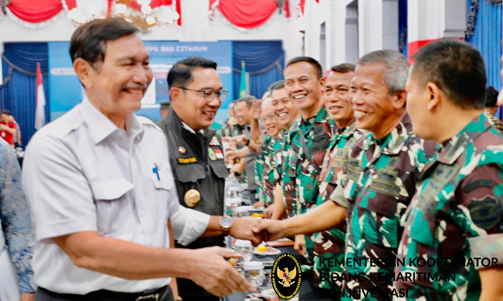 Acara Rapat Koordinasi Monitoring dan Evaluasi Capaian Program dan Kegiatan Pengendalian Pencemaran dan Kerusakan DAS Citarum TA 2023 di Gedung Sate, Bandung, Jawa Barat