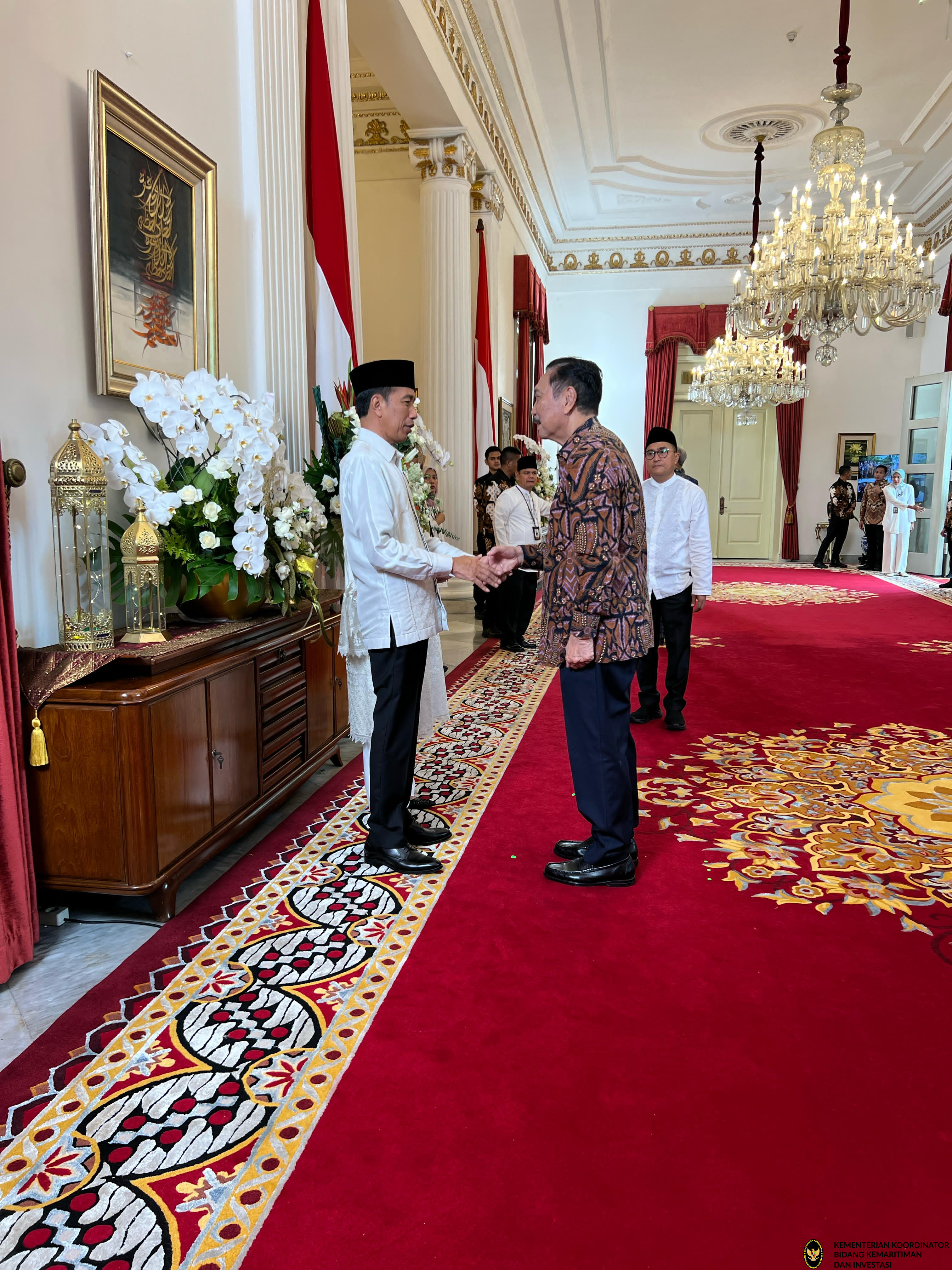 Menko Marves Halal Bi Halal di Istana