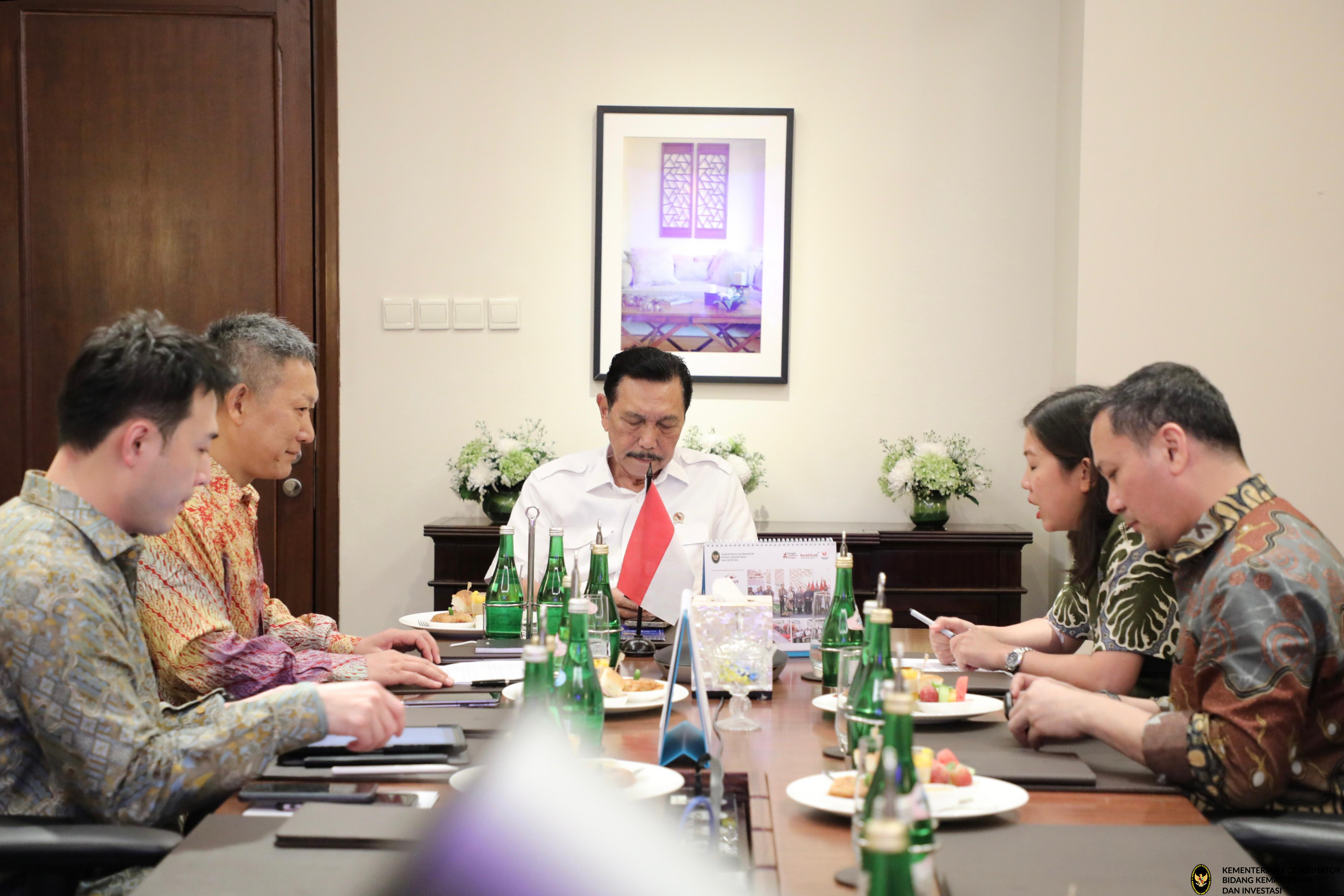 Menko Marves meeting bersama Chairman Li Changdong