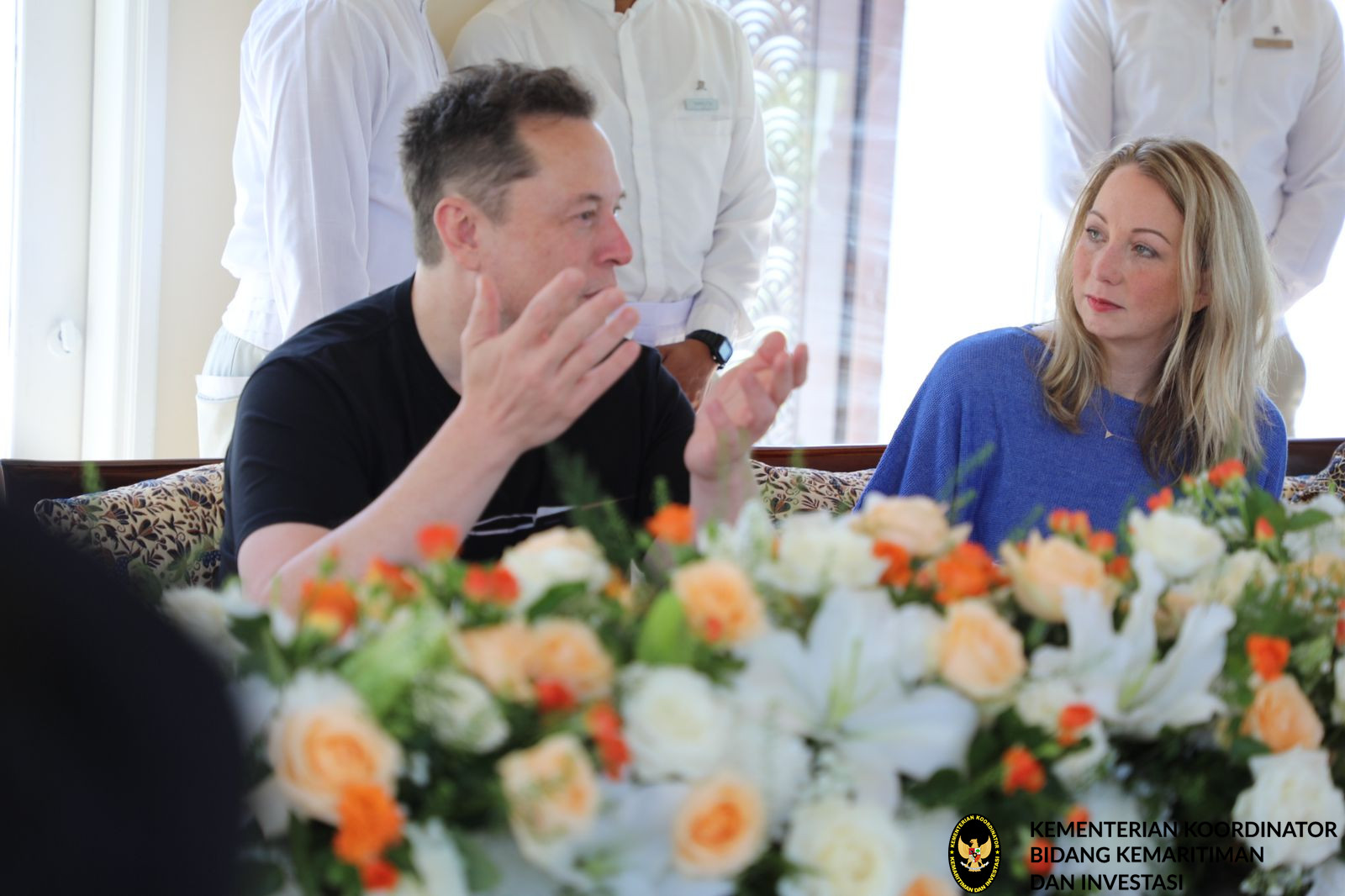 Menko Luhut melaksanakan Lunch Meeting dengan Elon Musk