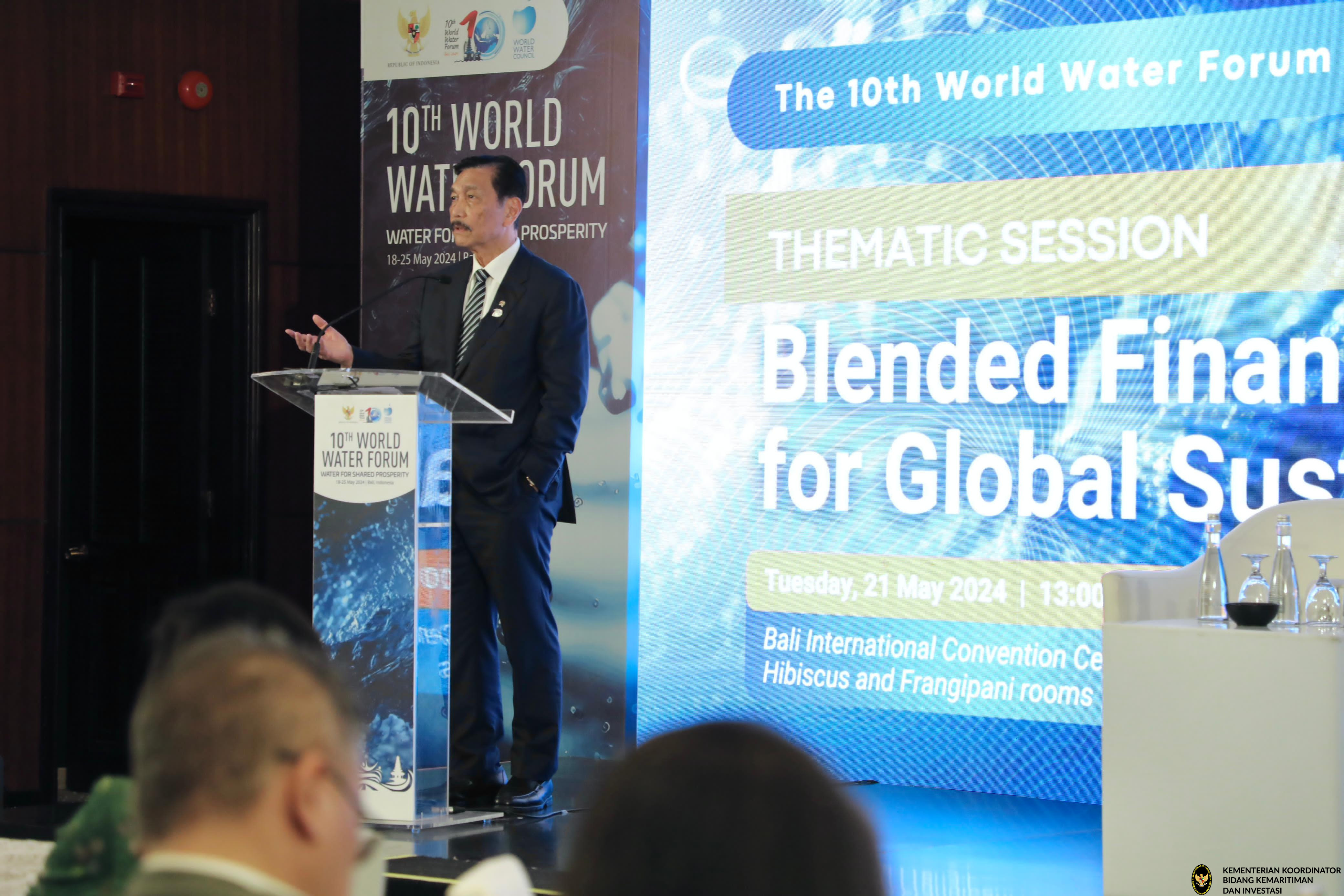 Menko Luhut Melaksanakan High-Level Panel 14: Blended Finance for Global Sustainable Water