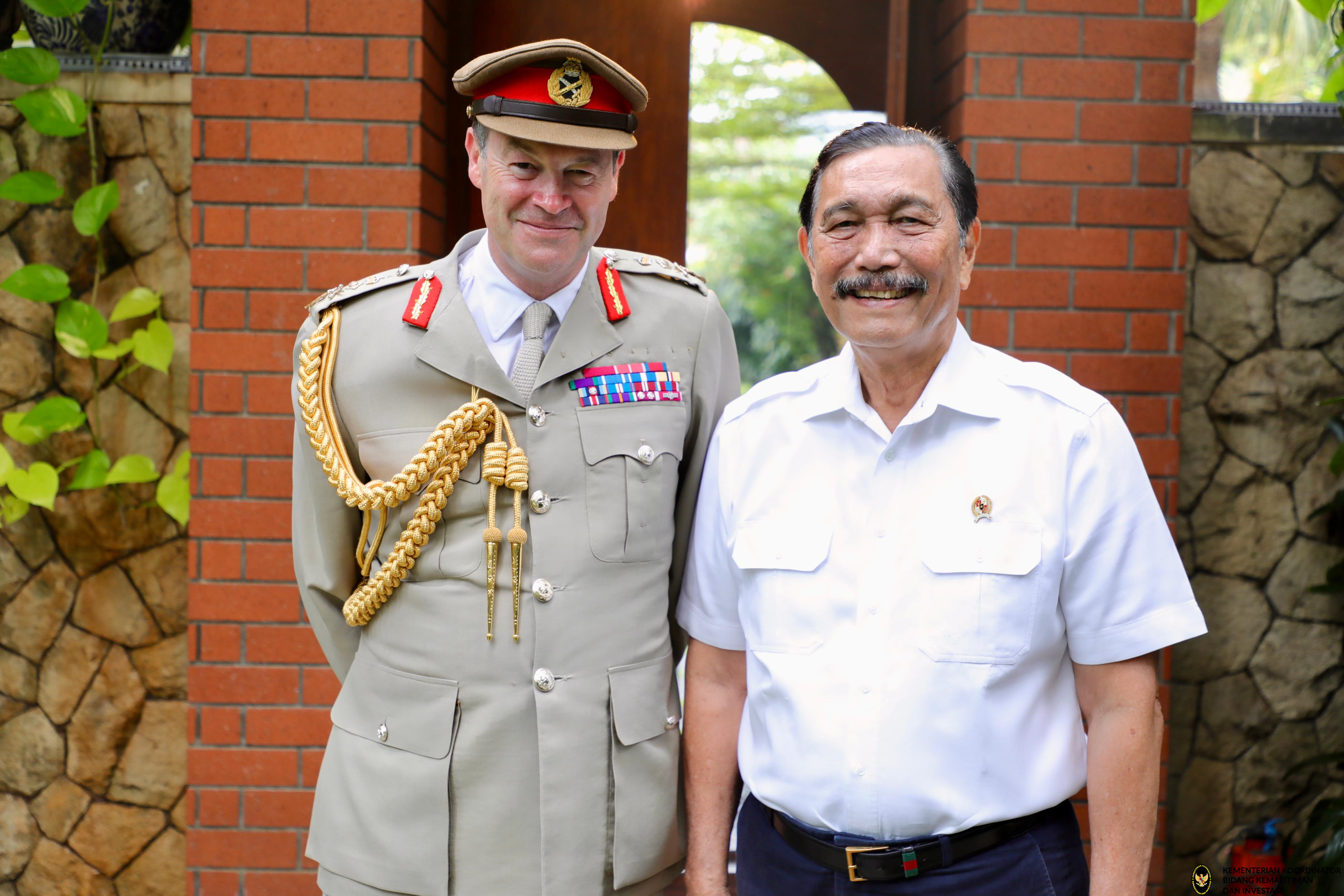 Menko Luhut Meeting bersama General Sir Patrick Sanders (Chief of the General Staff United Kingdom)