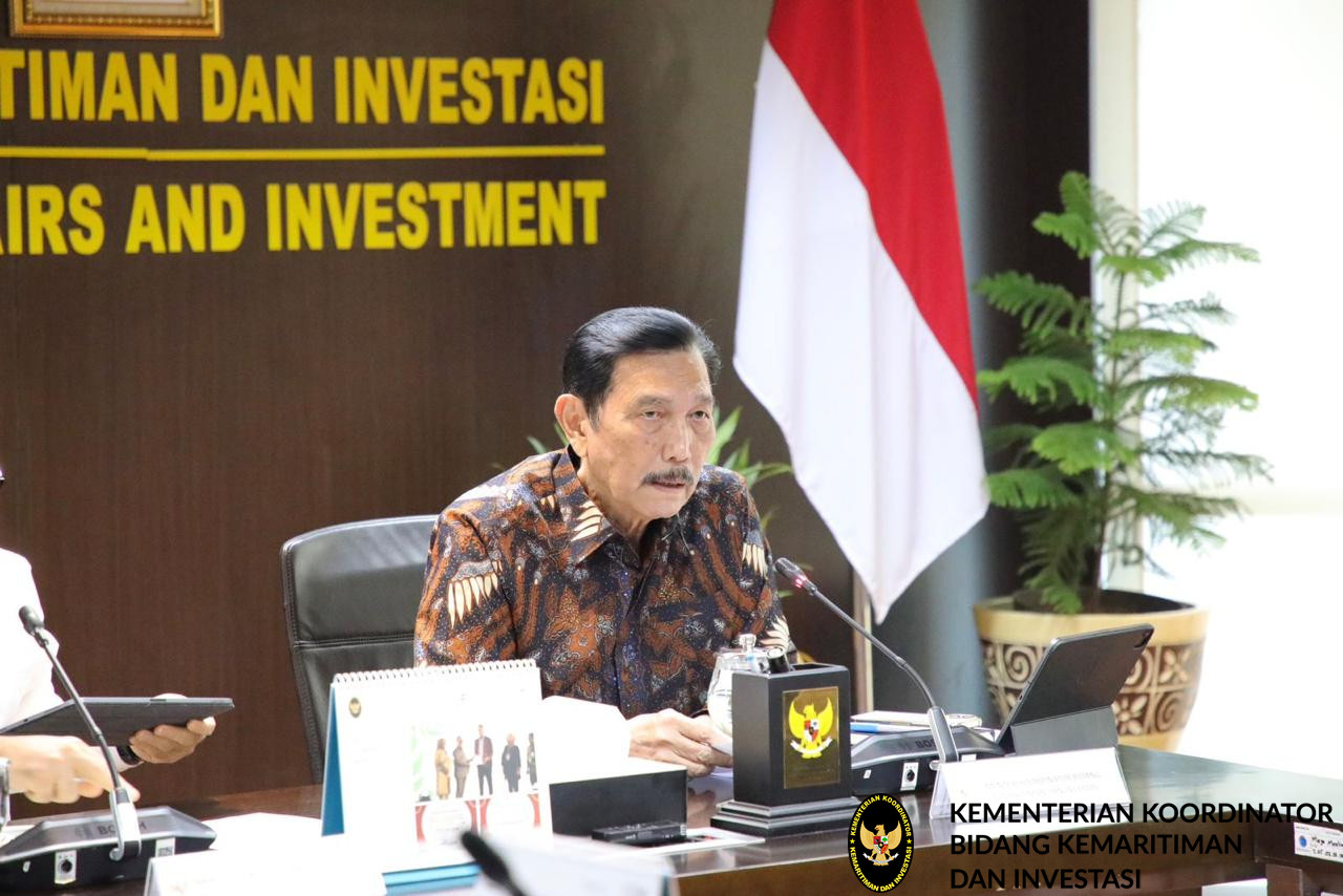 Menko Luhut memimpin Rakor Pembahasan Implementasi Identitas Digital dan Progres Perkembangan Sistem Pemerintahan Berbasis Elektronik (SPBE)