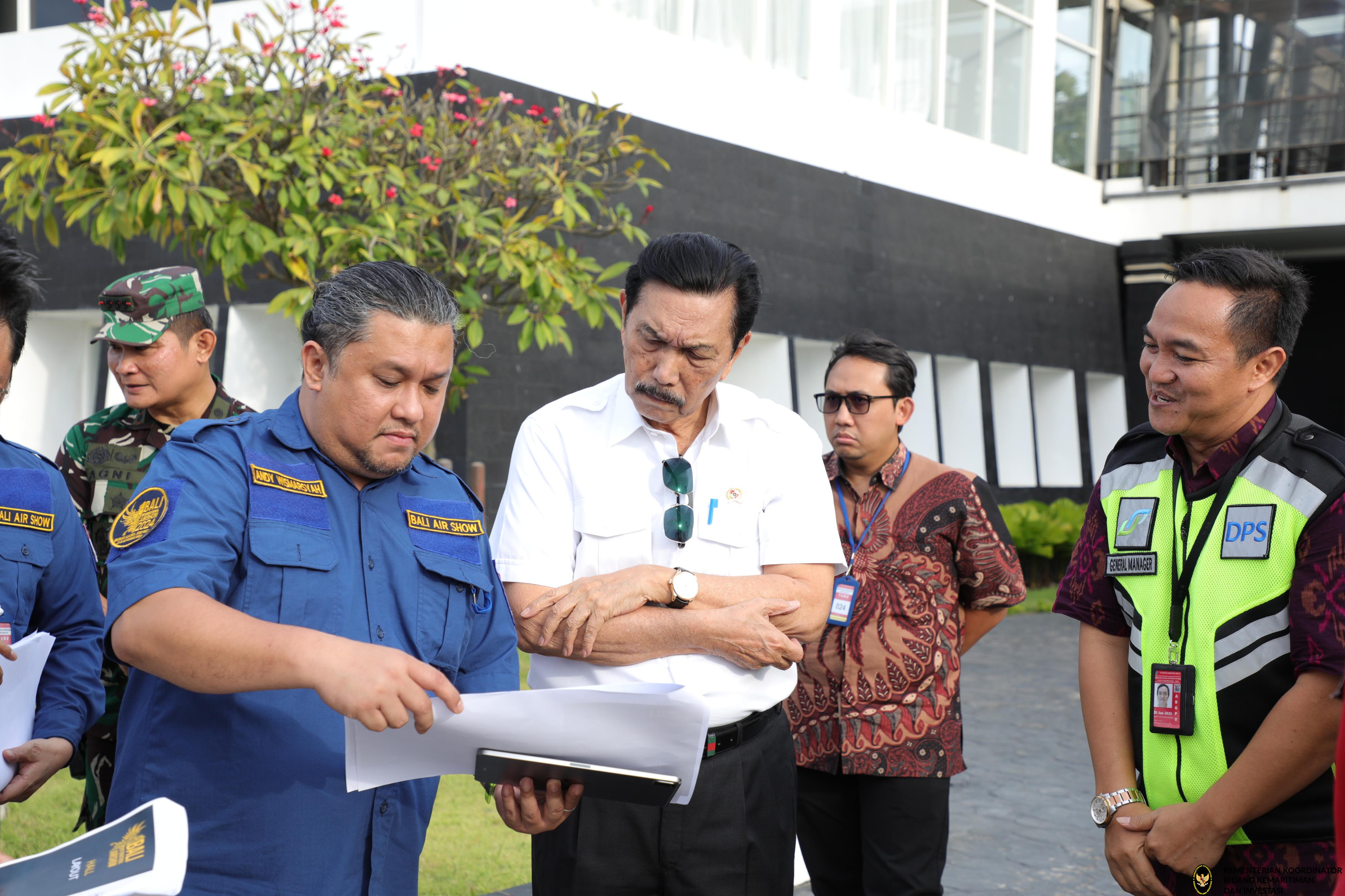 Menko Survei Hanggar Acara Bali International Airshow, Hanggar General Aviatiob Terminal Bandara Ngurah Rai, Bali