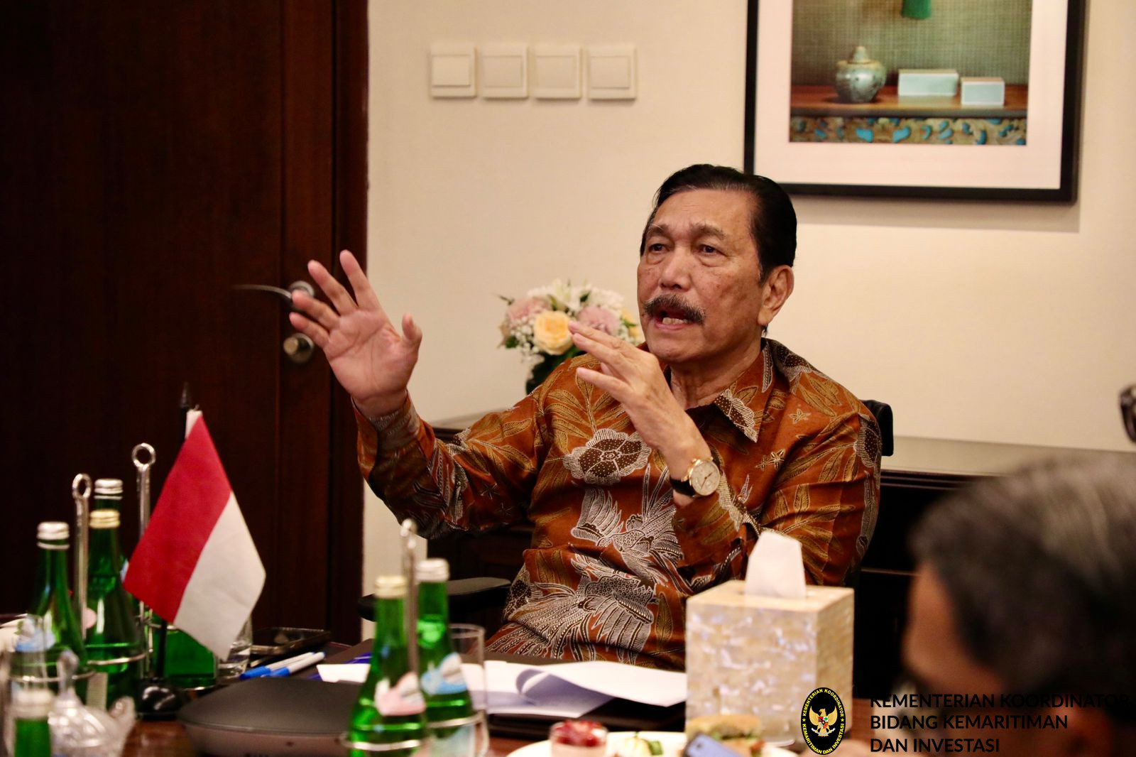 Menko Luhut Rapat Koordinasi Mengenai Persiapan Penanggulangan MPox pada IAF 2024