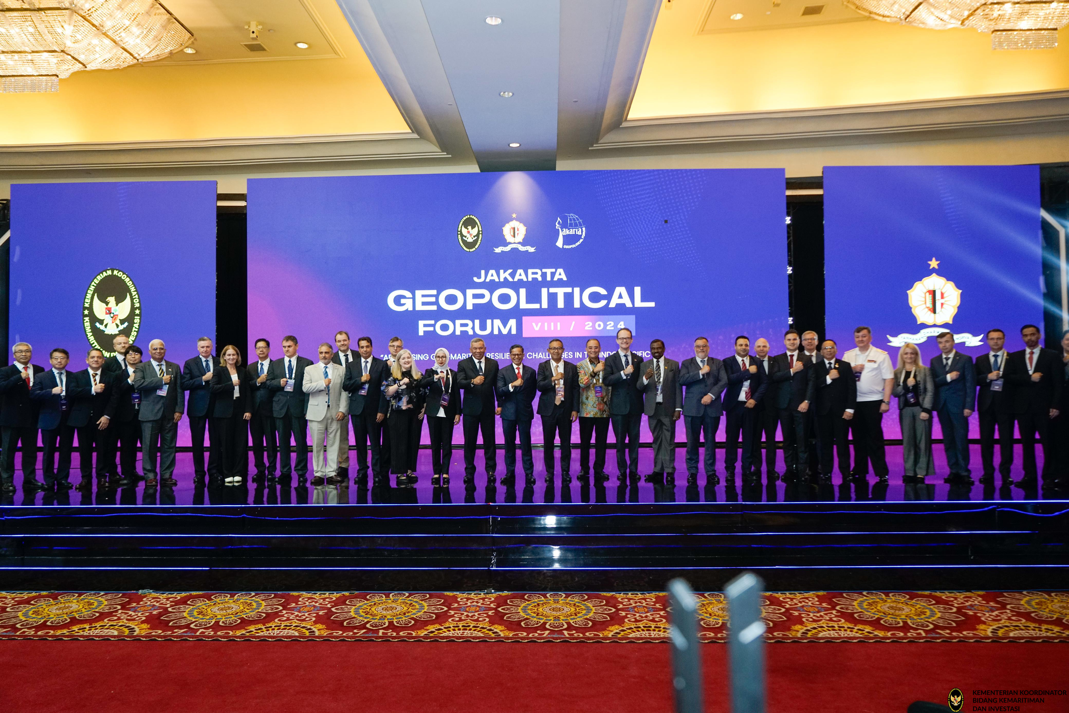 Bahas Kompleksitas Geopolitik dan Tantangan Ketahanan Maritim di Kawasan Indo-Pasifik, Kemenko Marves dan Lemhannas RI Gelar The 8th Jakarta Geopolitical Forum