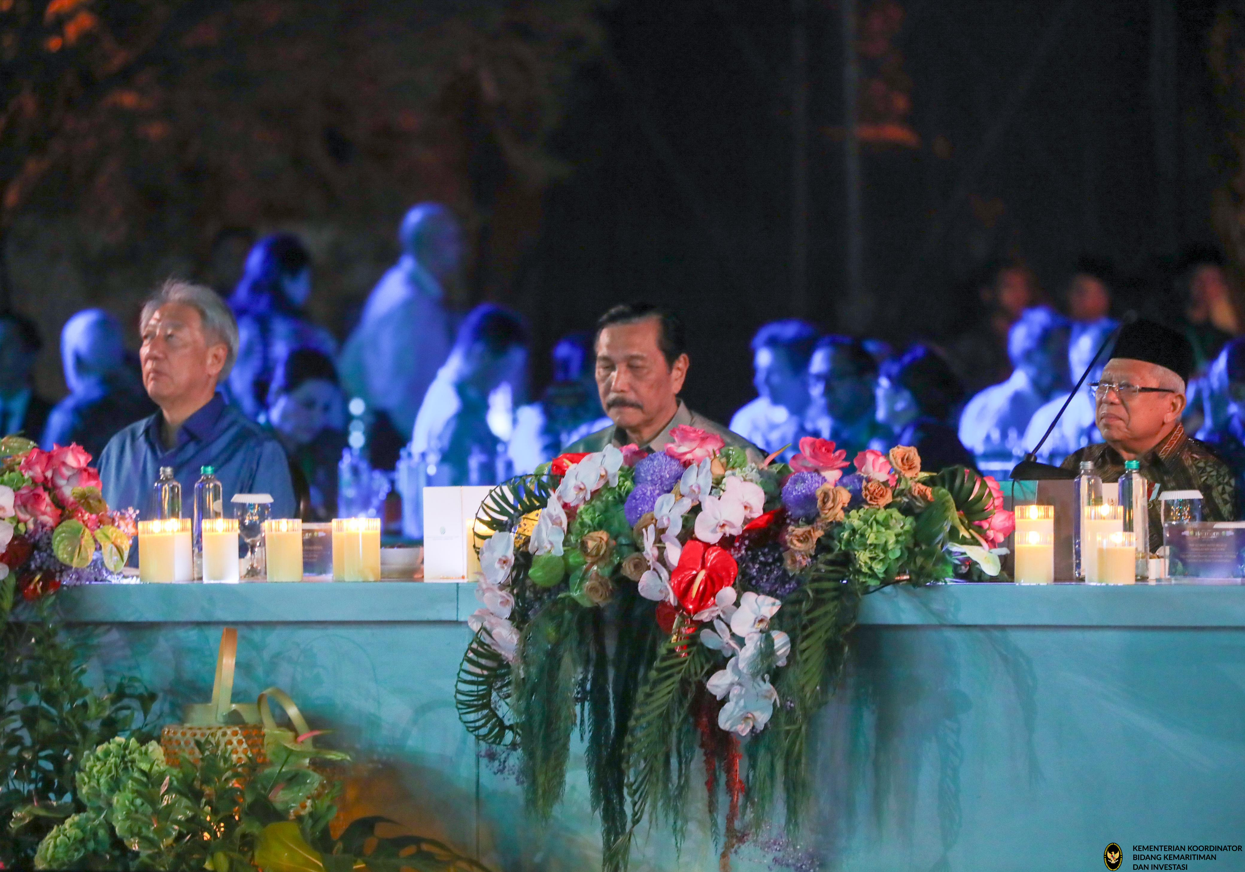 Menko Marves pada Acara Gala Dinner Indonesia International Sustainability Forum di Monas