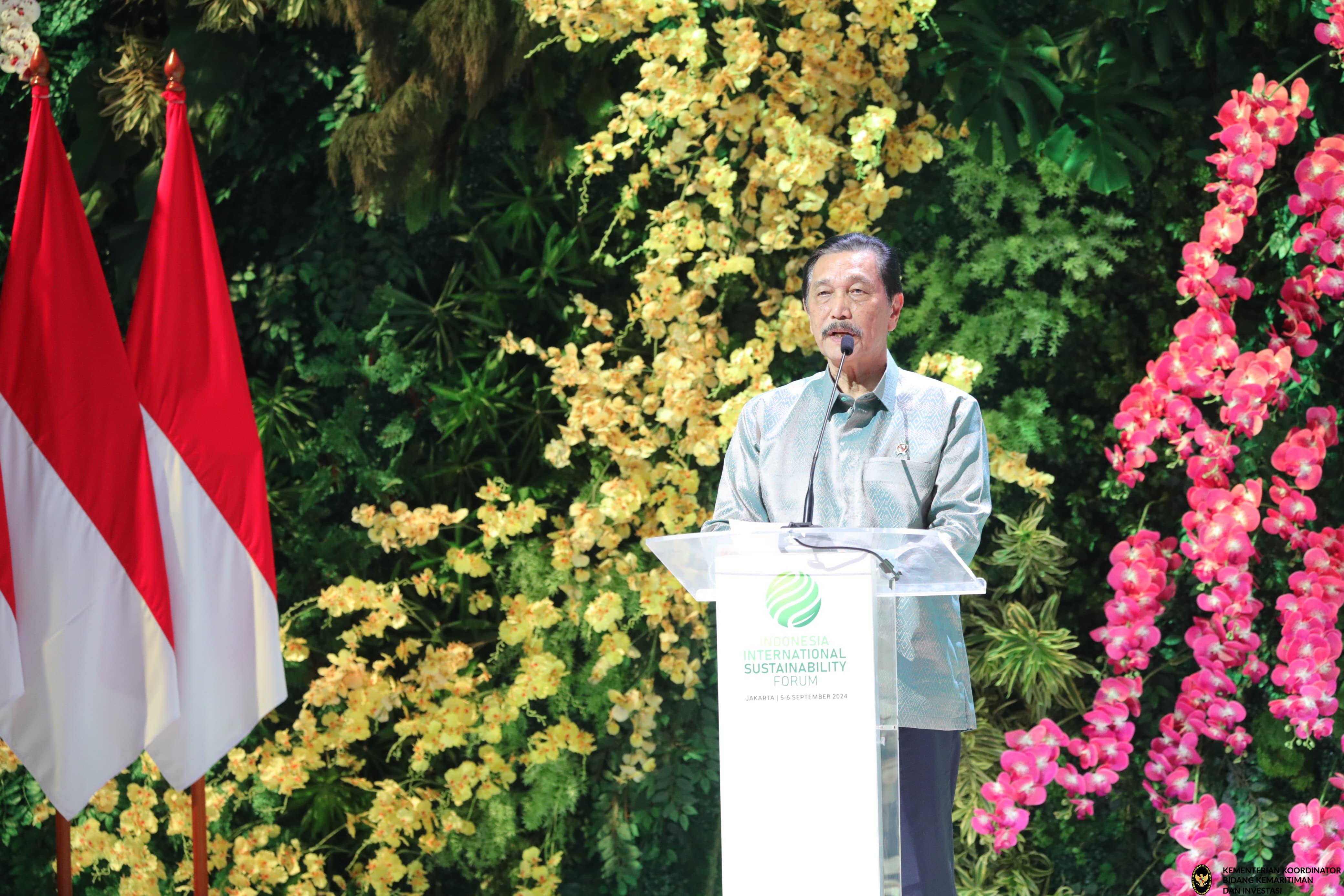 Dokumentasi Menko Luhut Berikan Keynote Speech ASEAN sustainability pathway, di Plenary Hall, JCC, Jakarta