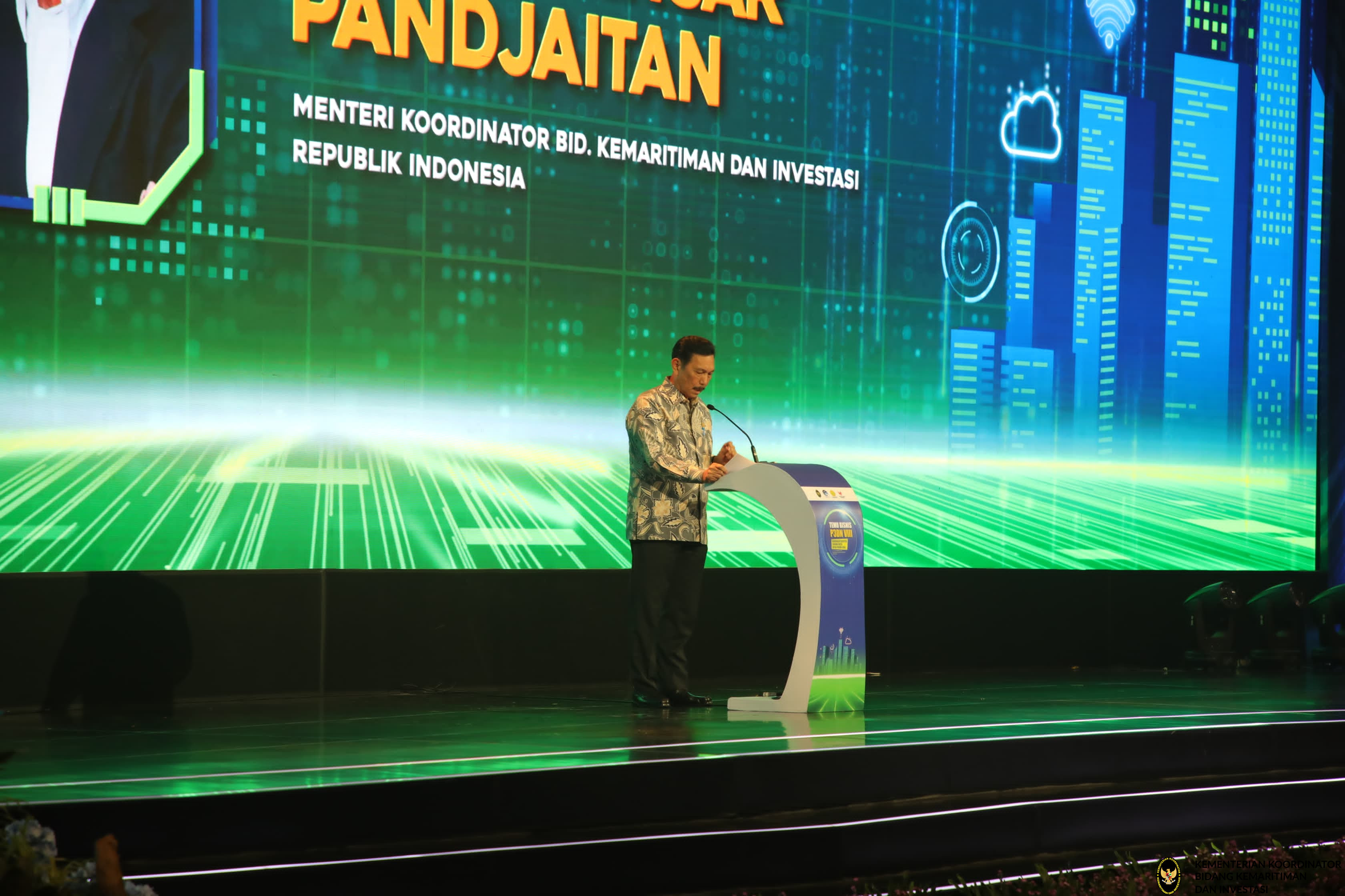 Menko Luhut Hadiri dan Berikan Keynote Speech Acara Temu Bisnis P3DN, ICE BSD, Tangerang