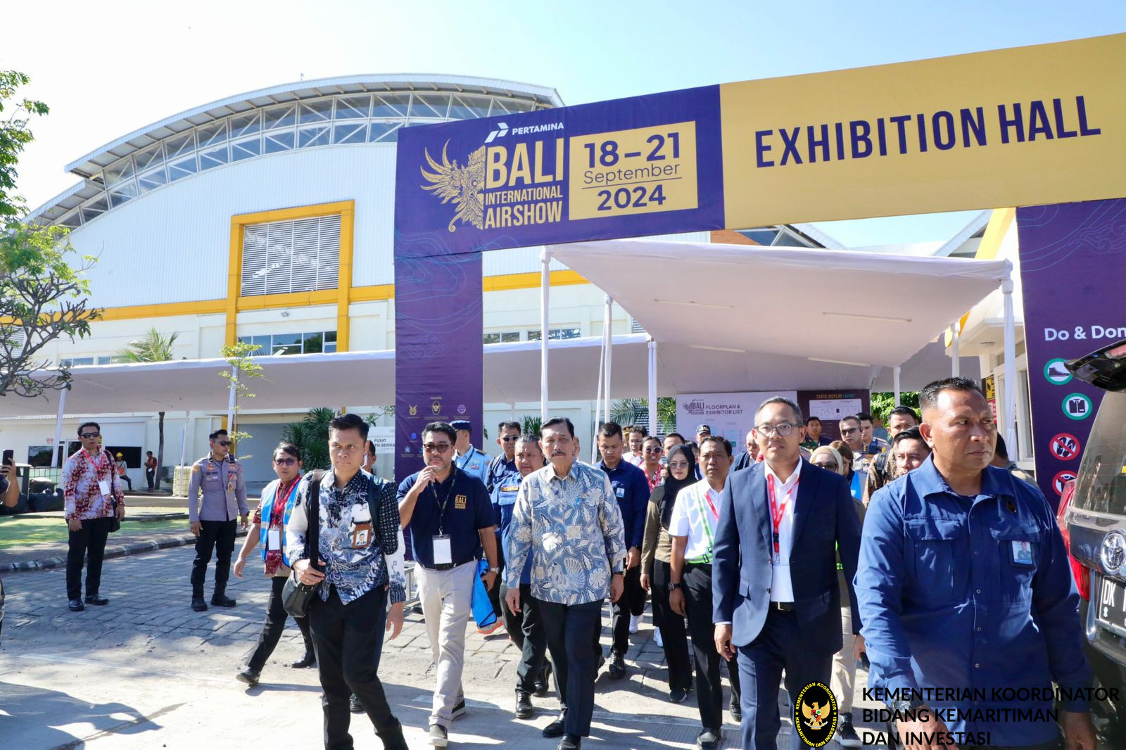 Menko Luhut Tinjau Venue Bali International Airshow